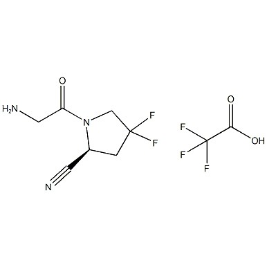 (S)-1-(2-Amminoacetile)-4,4-difluoropirrolidina-2-carbonitrile Trifluoroacetato N. CAS:1448440-40-1