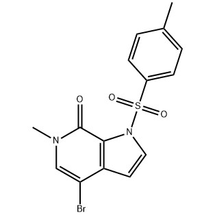 4-bromo-6-metil-1-tosil-1H-pirrolo[2,3-c]piridina-7(6H)-one N. CAS :1445993-87-2