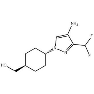 Cicloesanemetanolo, 4-[4-ammino-3-(difluorometil)-1H-pirazolo-1-il]-, Trans- N. CAS: 2434841-21-9